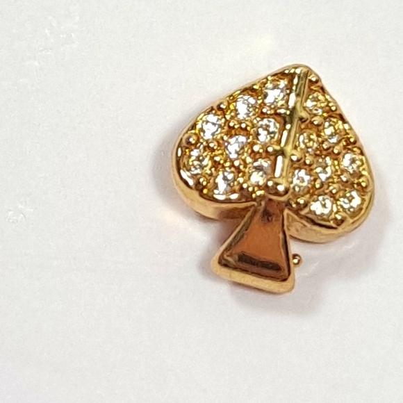 Kate Spade Lock & Spade Earrings Mismatch Stud NWT NEW Post Back Gold - Picture 6 of 10